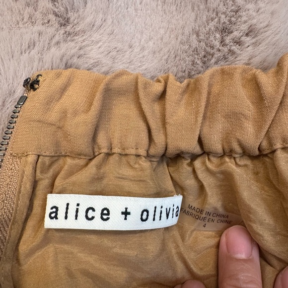 ALICE + OLIVIA Faith open-back woven midi dress 4 - Picture 5 of 7